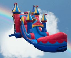 16x34x18 Big Top Combo Dry / Wet Slide & Bounce House
